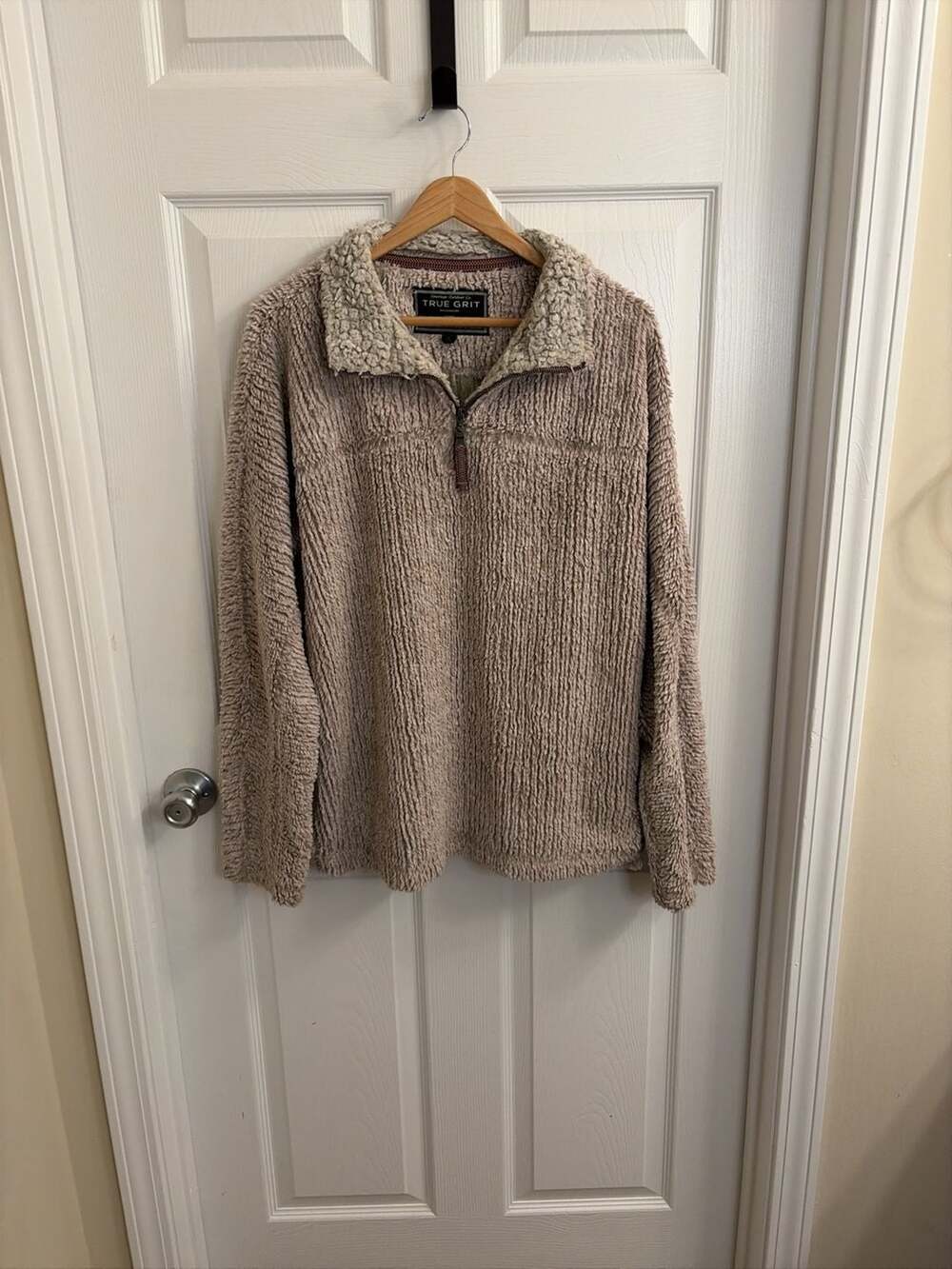 True Grit Size S Quarter Zip Pullover Sherpa Fleece